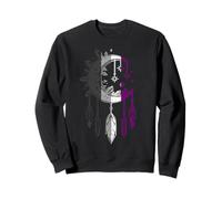 Asexual Pride luna cristales plumas colgantes Sudadera