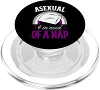Asexual y en Necesidad de una Siesta Asexual Orgullo Cotización PopSockets PopGrip para MagSafe
