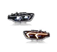 ASFDSG Faro Principal 2 Uds Para F30 2013-2020 Lámpara Frontal De Estilo Coche Faro LED DRL Luces Circulación Diurna Lámparas Señal Para Automóviles Faros Principales(Right-hand Drive)