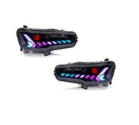 ASFDSG Faro Principal 2 Uds Para Lancer 2008-2018 Lámpara Frontal Estilo Coche Faro LED Luces Circulación Diurna Lámparas Señal Para Automóviles Faros Principales(RHD RGB)