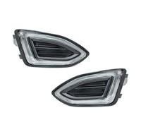 ASFDSG Faro Principal Para Ford Para Edge 2015 2016 2017 2018 Auto LED Parachoques Delantero DRL Luz Conducción Diurna Cubierta Antiniebla Marco Rejilla Faros Principales(Left and Right)