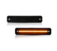 ASFDSG Luces de posición Para Hummer Para H2 2003-2009 Lente Ahumada Delantera Ámbar Trasera LED Roja Lateral Parachoques Luces Señal Giro Flare Marcador lateral(2pcs Front Amber)