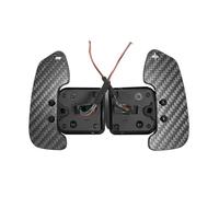 Asfgchh Paletas de cambio con patrón de fibra de carbono, ajuste para asiento magnético, accesorios de dirección