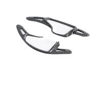 Asfgchh Paletas de cambio para Camaroo 2016-2023, accesorios de decoración para volante (fibra de carbono negro)