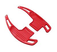 Asfgchh Paletas de cambio para F-ord 2015-2019 accesorios de extensión de cambio de volante de coche (fibra de carbono rojo)