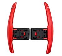 Asfgchh Paletas de cambio para volante de coche, extensión de palanca de cambios modelo F M3 X5M 2010-2013 X6M accesorios de cambio de aleación (rojo)