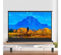 Asfgchh Pantalla de proyección portátil de Escritorio, 30", 40" y 50", HD, Cine en casa, Pantalla desplegable Manual, Formato público 4:3, 16:9 (16:9, 50")