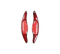 Asfgchh Shifting Paddles - 2 extensiones de cambio de volante con patrón de fibra de carbono real, color rojo y negro, para accesorios K-ia Stinger 2018-2023 (rojo carbón)
