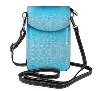 ASFgda Bolso bandolera pequeño con diseño de paisaje submarino para mujer con ranura para tarjetas de crédito