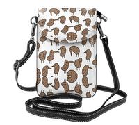 ASFgda Bolso bandolera pequeño con diseño de pájaro kiwi para mujer, con ranura para tarjetas de crédito