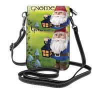 ASFgda Bolso bandolera pequeño con estampado de gnomos coloridos para mujer con ranura para tarjetas de crédito
