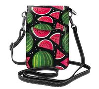 ASFgda Bolso bandolera pequeño con estampado de sandía para mujer con ranura para tarjetas de crédito