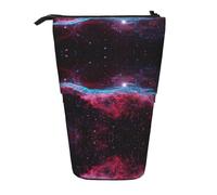 ASFgda Bonito estuche telescópico con estampado de galaxia y universo de pie, para suministros escolares y de oficina