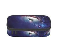 ASFgda Estuche de gran capacidad con estampado abstracto duradero de universo, bolsa de cosméticos portátil, bolsa de almacenamiento de papelería de oficina.