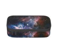 ASFgda Estuche de gran capacidad duradero con estampado de galaxia de la Vía Láctea, bolsa de cosméticos portátil, bolsa de almacenamiento de papelería de oficina.
