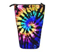 ASFgda Estuche para lápices con estampado de tribu exótica de pie, bolsa telescópica para bolígrafos, soporte portátil para lápices, bolsa de almacenamiento para cosméticos