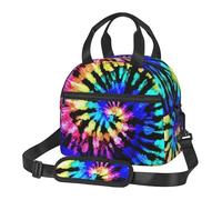 ASFgda Lonchera aislada con estampado de tribu exótica para hombres y mujeres, bolsa de almuerzo a prueba de fugas, bolsa de almuerzo reutilizable impermeable