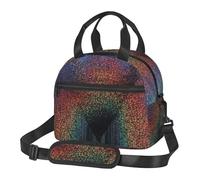 ASFgda Lonchera aislada con impresión holográfica de sueños para hombres y mujeres, bolsa de almuerzo a prueba de fugas, bolsa de almuerzo reutilizable impermeable