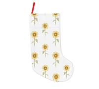 ASFgda Medias personalizadas con estampado de girasol en flor de Navidad, 18 pulgadas, para decoración familiar