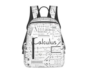 ASFgda Mochila casual con estampado de cálculo g e matemáticas para hombres y mujeres, duradera, ligera, mochila de viaje, correas ergonómicas para los hombros