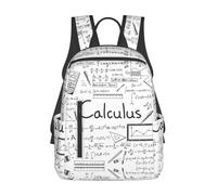 ASFgda Mochila casual con estampado de cálculo g e matemáticas para hombres y mujeres, duradera, ligera, mochila de viaje, correas ergonómicas para los hombros