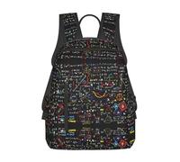 ASFgda Mochila casual con estampado de fórmula matemática para hombres y mujeres, duradera, ligera, mochila de viaje, correas ergonómicas para los hombros