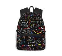 ASFgda Mochila clásica básica de viaje con estampado de fórmula matemática, mochila escolar universitaria, mochila impermeable casual para la universidad, viajes, trabajo