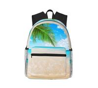 ASFgda Mochila clásica básica de viaje con estampado de plantas tropicales, mochila escolar universitaria, mochila impermeable casual para la universidad, viajes, trabajo