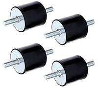 ASFINS Silentblock M8 Amortiguador de Goma Soportes de goma Amortiguador Para Compresores De Aire, Motores De Gasolina, Bombas De Agua, 4 piezas (30 * 20, M8*23)