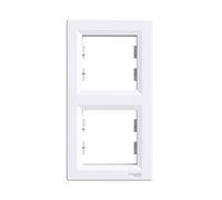 Asfora - Marco, juego de 2 marco vertical, schneider electric, de colour blanco, new