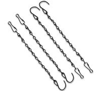 ASFWAGQ 4 cadenas colgantes para macetas, 24 cm, cadena para macetas, cadenas para colgar, perchas para plantas de jardín, cadena de metal para cartel, pajareras, farolillos, carillones de viento