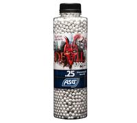 ASG Bote 3300 Bolas BB Blaster Devil 0.25g (6mm) | para Pistolas/Rifles Airsoft. Peso por Bola 0,25g.