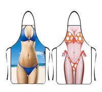 Asgens Delantal Divertido Grill BBQ Delantal Cocina Cocinando Parilla Navidad Cumpleaños Regalo para Esposo, Esposa, Papá, Mamá, Amigos