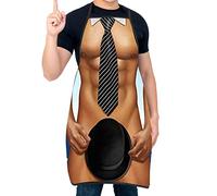 Asgens Delantal Divertido Grill BBQ Delantal Cocina Cocinando Parilla Navidad Cumpleaños Regalo para Esposo, Esposa, Papá, Mamá, Amigos