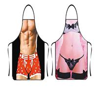 Asgens Delantal Divertido Grill BBQ Delantal Cocina Cocinando Parilla Navidad Cumpleaños Regalo para Esposo, Esposa, Papá, Mamá, Amigos