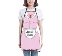 Asgens Delantal Divertido Grill BBQ Delantal Cocina Cocinando Parilla Navidad Cumpleaños Regalo para Esposo, Esposa, Papá, Mamá, Amigos