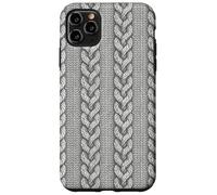 Ash Grey Sweater Knit Print Pattern Winter Aesthetic Carcasa para iPhone 11 Pro MAX