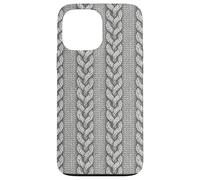 Ash Grey Sweater Knit Print Pattern Winter Aesthetic Carcasa para iPhone 13 Pro MAX