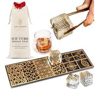 Ash Harbor - Moldes de hielo para bourbon y cócteles, sello de cubo de whisky, accesorios de camarero