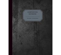 Ash & Ink: Grunge Dark Academia Journal Notebook - 8x10” - 100 College Ruled Pages - Grey and Black Vintage Aesthetic - Ideal for Writers, Artists & Thoughtful Minds