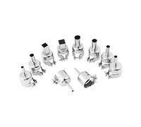 ASHATA 10pcs / Set Boquillas de Pistola de Calor, Boquilla de Pistola de Calor Universal, Kits de Boquillas de Pistola de Calor para Herramientas de Reparación de Soldadura de Aire Caliente