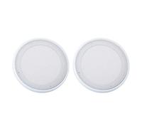 ASHATA 2 pcs 6.5 / 8in Altavoz Rejilla de Audio Cubierta Protectora de Círculo Decorativo Círculo de Malla Metálica para el Altavoz de Casa de Audio para Coche(6.5in)