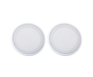 ASHATA 2 pcs 6.5 / 8in Altavoz Rejilla de Audio Cubierta Protectora de Círculo Decorativo Círculo de Malla Metálica para el Altavoz de Casa de Audio para Coche(6.5in)