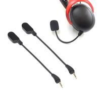 ASHATA 2 Piezas de Repuesto de Micrófono para Auriculares con Cable para Juegos Cloud III, Micrófono con Cancelación de Ruido de 3,5 Mm para Auriculares Cloud 3