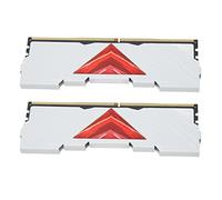 ASHATA 2 Uds Módulo de Memoria de Escritorio, 8GB DDR4 RAM 3200MHz, 25600 Ancho de Banda Aleación de Aluminio RAM para Juegos para Actualización de Chasis de Computadora (Blanco)