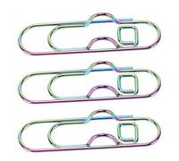 ASHATA 20 Uds. Clip de Metal para Bolígrafo, Soporte de Clip de Papel de Acero Inoxidable Colorido, de Lápiz para Cuaderno, Regalo Pensativo para Entusiastas de la Escritura