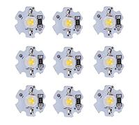 ASHATA 25 Uds 5V 1W Chips LED de Alta Potencia 200LM Cuentas de Lámpara para Accesorios de Iluminación DIY Foco de Linterna, Sustrato de Aluminio (Luz Natural)