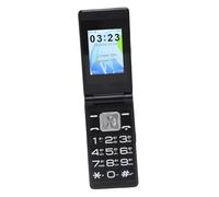 ASHATA 2G Flip Cell Teléfono para Personas Mayores, Pantalla de Color de 2,4 Pulgadas con Teléfono con Llaves Grandes y Altavoces Fuertes, 2 Ranuras para Tarjetas SIM, para Personas (Black)