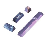 ASHATA 4 Teclas Personalizadas con Patrón De Alce, Espacio, ESC, Intro Y Teclado Numérico, Teclas De Entrada De Teclado Numérico, Sensación Cómoda, Color Duradero, Patrón De Dibujos