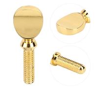 ASHATA 4 Tornillos de Ligadura para Boquilla de Saxofón, Chapado en Oro, Ajuste Estándar, Piezas de Instrumentos de Viento de Madera, Accesorio de Repuesto para Clarinete